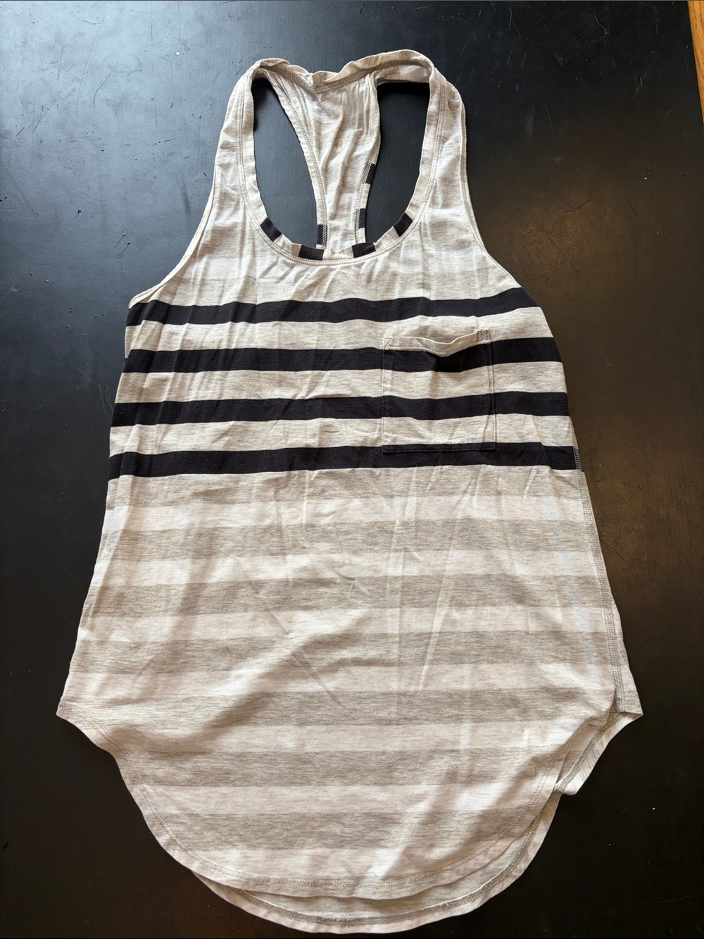 Lululemon Striped Racerback Tank Top